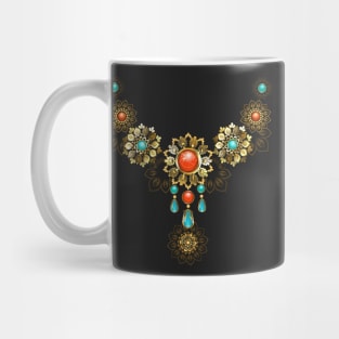 Jewelry with Turquoise and Jasper Mug